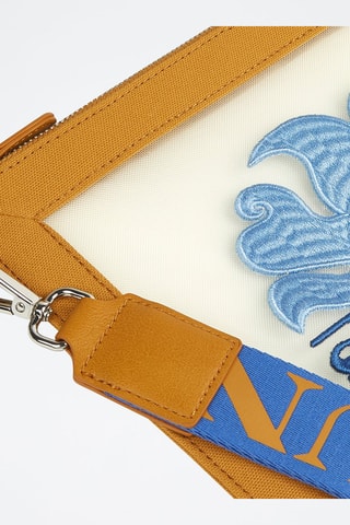 Bolso de mano - Blanco y marrón