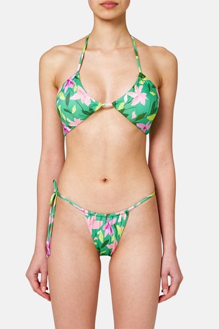 Sujetador de bikini - Verde y rosa