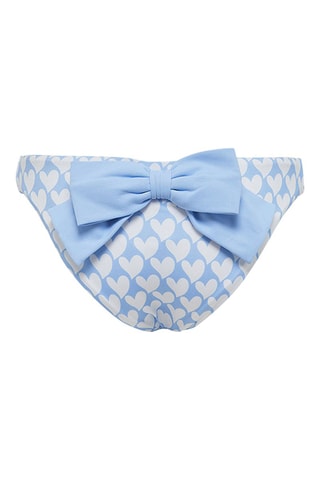 Braga de bikini - Celeste y blanco