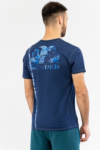 Camiseta tie-dye - Azul marino