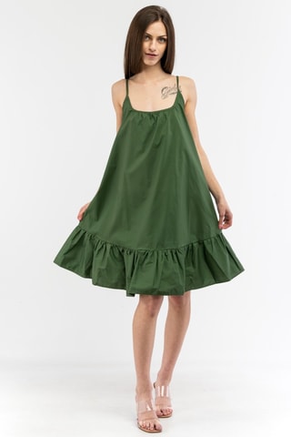 Vestido trapecio - Verde