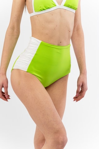 Braga de bikini de talle alto - Verde claro