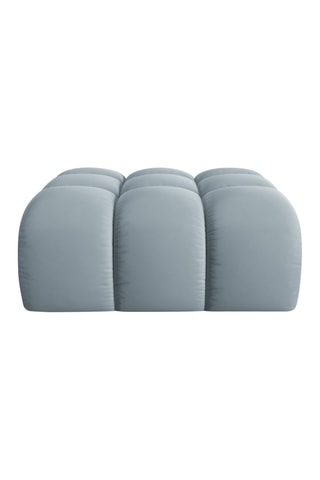 Pouf Halley - Ciel - Toucher velours