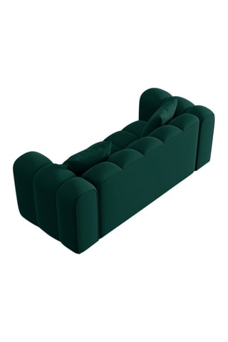 Canapé Halley - Kaki - 2 places - En tissu velours