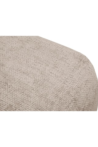 Pouf Matera - Beige - En tissu chenille