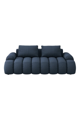 Canapé Kimi - Bleu canard - 3 places - En polyester