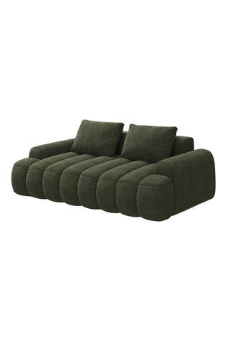 Canapé Kimi - Vert foncé - 3 places - Toucher velours