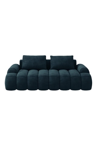 Canapé Kimi - Bleu pétrole - 3 places - Toucher velours
