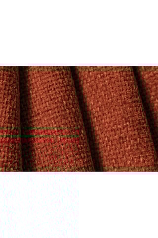 Canapé panoramique Tulum - Terracotta - 5 places - Tissu chenille