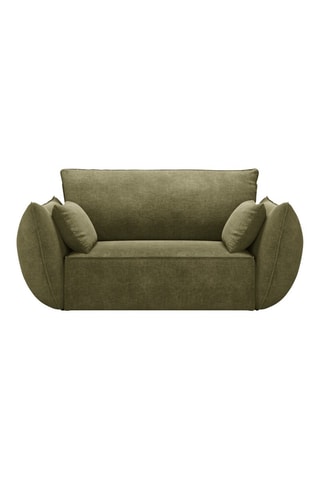 Fauteuil Vanda - Vert - En tissu chenille