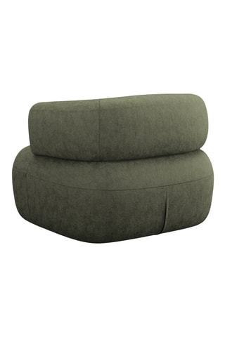 Fauteuil Aldrin - Vert - En tissu chenille