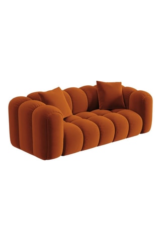 Canapé Astro - Orange - 3 places - En velours