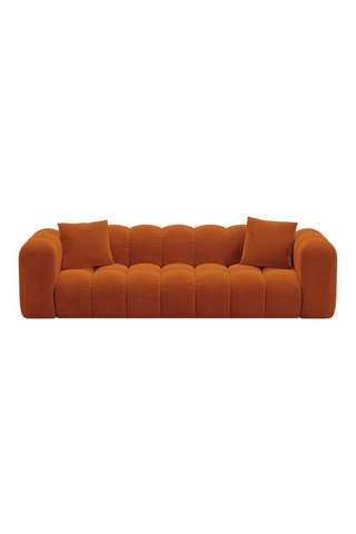 Canapé convertible Astro - Orange - 3 places - En velours