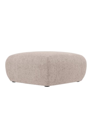 Pouf Nolio - Beige - En tissu chenille
