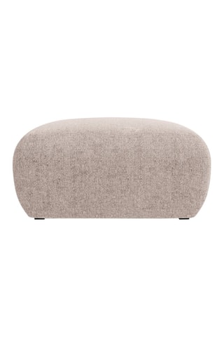 Pouf Nolio - Beige - En tissu chenille