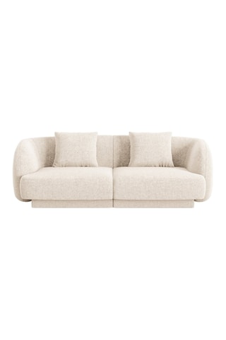 Canapé modulable Galactica - Beige clair - 2 places - En tissu chenille