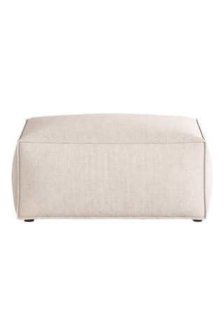 Pouf - Beige - En tissu structurel