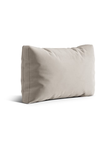 Coussin en velours - Beige - 40 x 55 x 10 cm