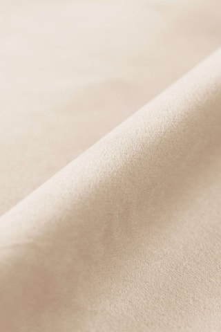 Lit-coffre avec tête de lit Senna - Beige - Toucher velours