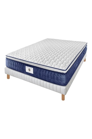 Ensemble matelas à ressorts ensachés et mémoire de forme et sommier Chantilly