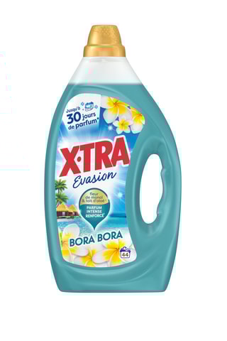 4 x 	Lessive x-tra evasion bora bora - 44 lavages