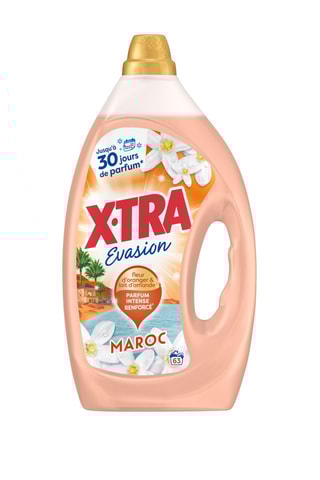 4 x 	Lessive xtra evasion maroc - Fleur d'oranger et lait d'amande - 63 lavages