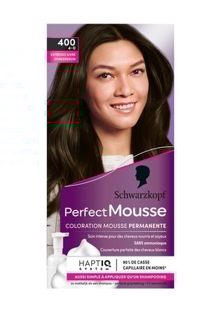 3 x Coloration Perfect Mousse Schwarzkopf - Expresso givré 400