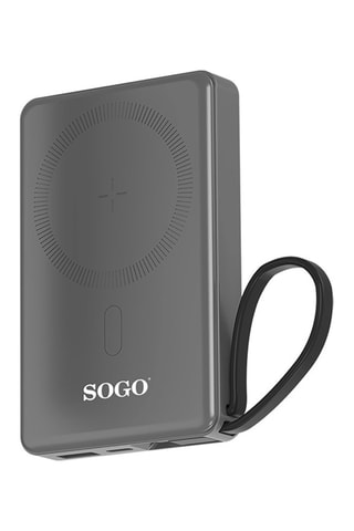 Batteria esterna magnetica wireless - 10000 mAh - Grigio