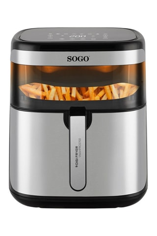 Friggitrice ad aria in acciaio inossidabile, ceramica e silicone - 1700 W - 10 l