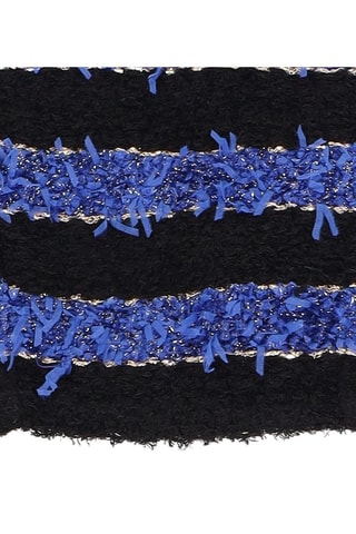 Crop top en chanvre - Noir et bleu