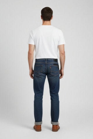 Jean regular - Bleu et noir