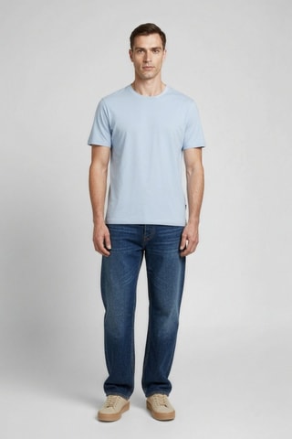 T-shirt - Bleu clair et blanc