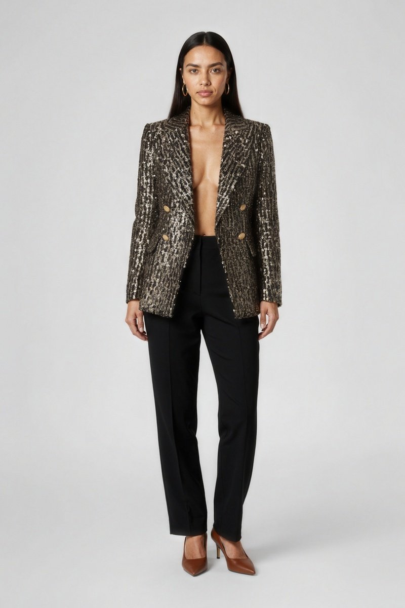 Veste de costume - Doré et noir