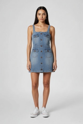 Robe sans manches - Bleu