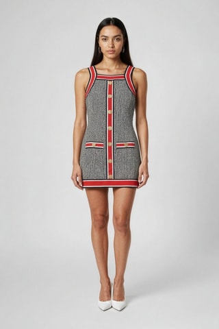 Robe sans manches - Noir et blanc