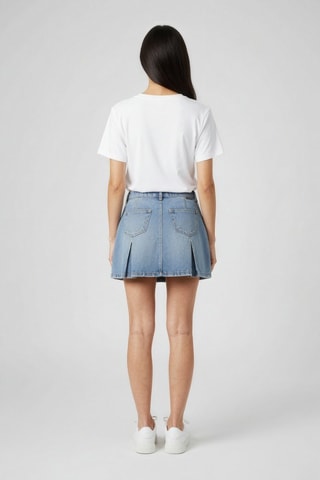 Jupe plissée - Bleu