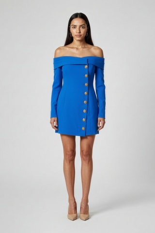 Robe en laine - Bleu