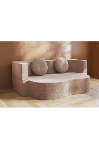 Sofá cama Cloud - Marfil - 2 plazas - De tela