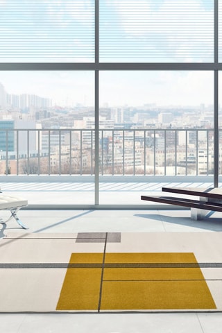 Tapete Sherry Esbranquiçado e mostarda