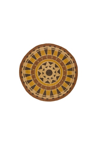 Tapete Tonga Castanho e amarelo