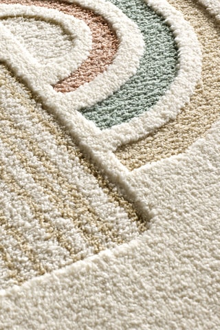 Tapete Clown - Bege e castanho