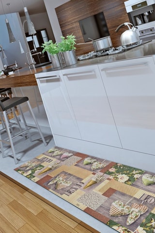 Vloerkleed Sprinthy Patchwork - Beige