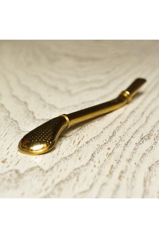 Paille en acier inoxydable - Doré