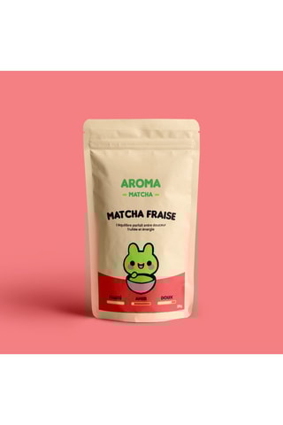 Matcha Fraise - Sachet de 30 g