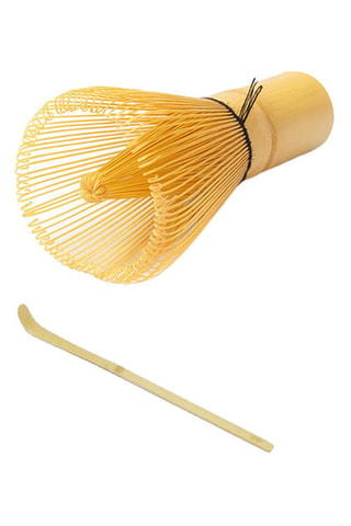 Cuillère pour matcha et fouet en bambou