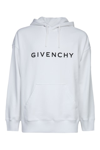 Sweat slim à capuche - Blanc