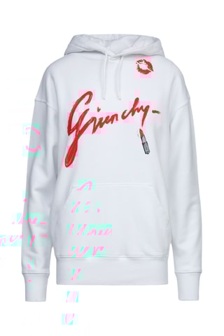 Sweat regular à capuche - Blanc