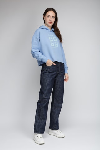 Sweat à capuche - Bleu clair