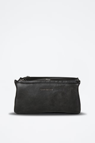 Sac bandoulière en cuir Pandora Basic - Noir