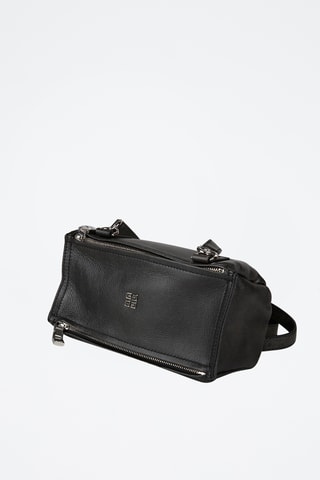 Sac bandoulière en cuir Pandora Basic - Noir